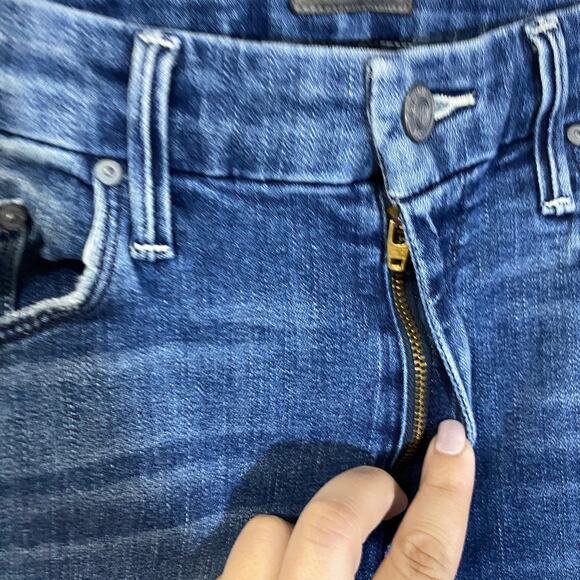 MOTHER High Waisted Looker Ankle Chew Jeans Just Like The Ones We .. Wash Sz 28 - Picture 7 of 16